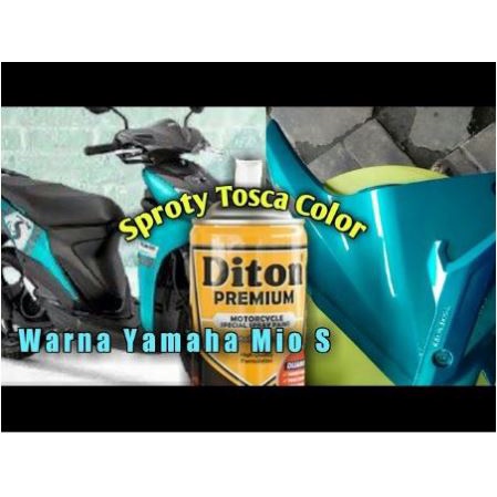 Pilox Diton Premium Sporty Tosca 9164 400ml Toska Green Hijau Metalik Cat Pilok Tahan Bensin