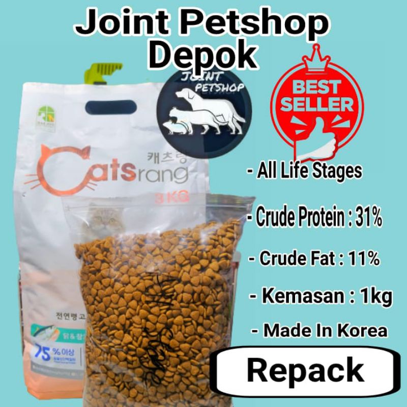 Catsrang All Life Stages 1kg Repack / Makanan Kucing Catsrang All Stage Repack 1kg