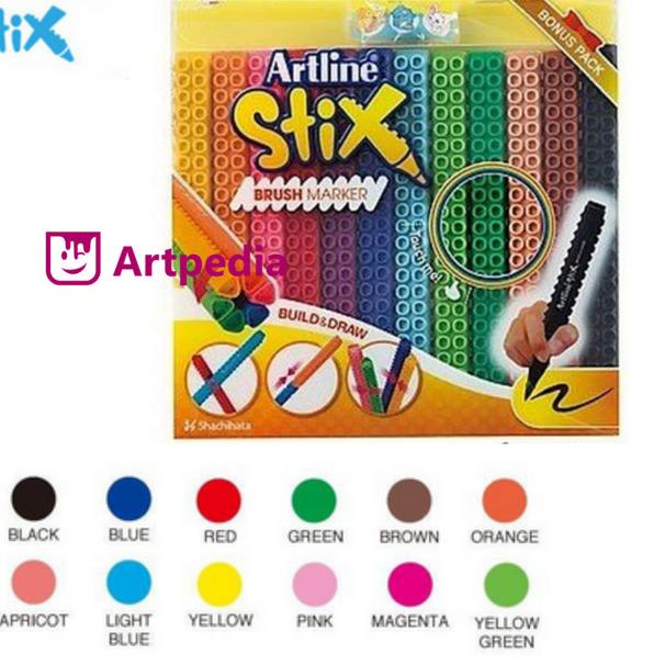 

Artline Stix Brush Marker Set 12