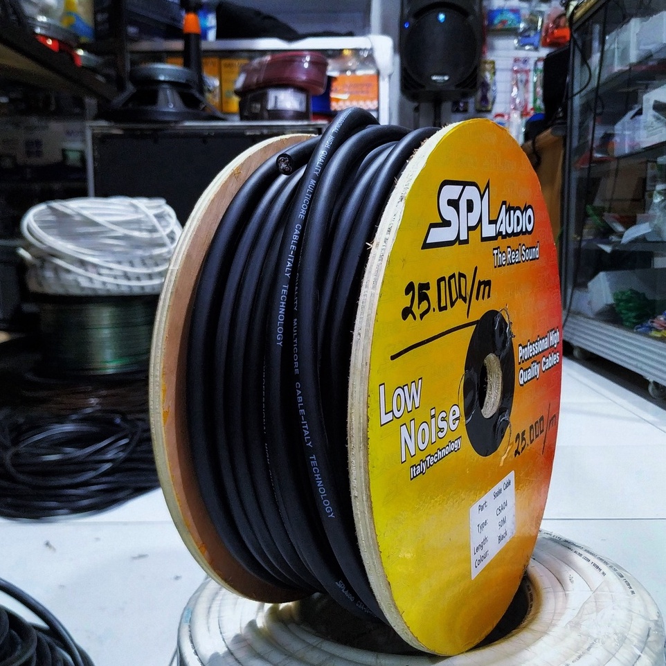 Kabel Snake SPL Audio CSA-04 Meteran Ecer snake isi 4 kabel input kabel snek