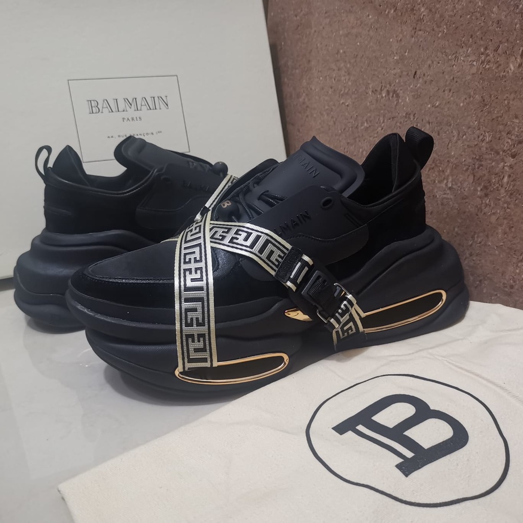 sepatu wedges pria sneaker cowok tinggi new model hitam blm2022 branded mirror p1shoes