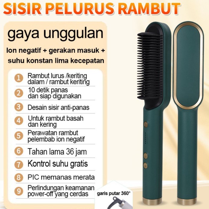 Catok Sisir Pelurus Rambut NEW Fast Hair Straightener CATOK SISIR - Kenji Shop