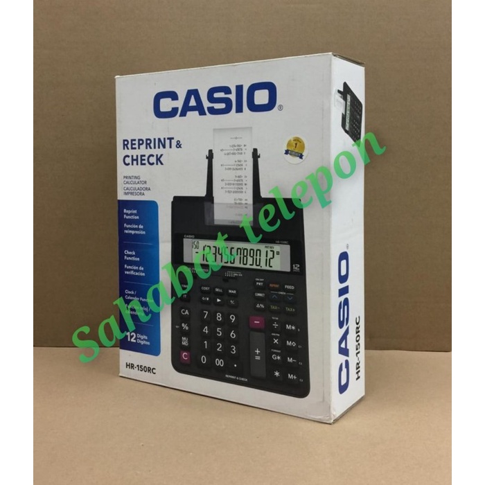 

Calculate Kalkulator Reprint & Check Casio Hr-150Rc