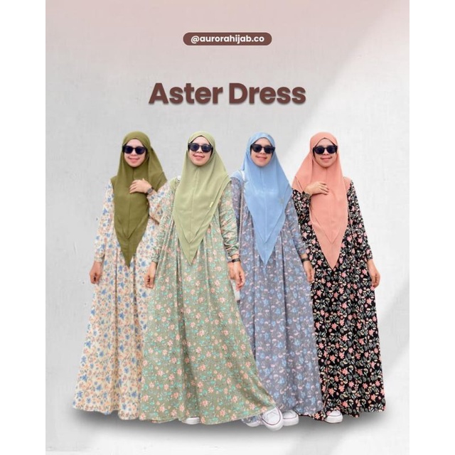 ASTER DRESS BY AURORA HIJAB GAMIS KATUN