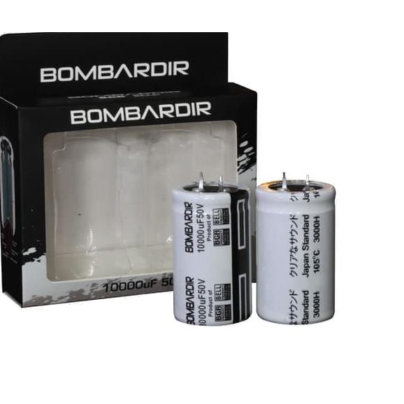 CAPASITOR 10000 UF 50V BOMBARDIR BELL- ELKO ELCO 10000 MIKRO 50 VOLT