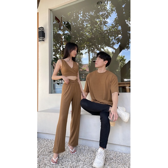 Kadaka MT-0165 Oversized Tshirt Atasan Pria Dropneedle Knit