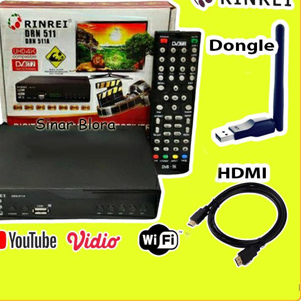 STB Rinrei DRN-511A DVB T2 Digital TV Suport Wifi - 511W