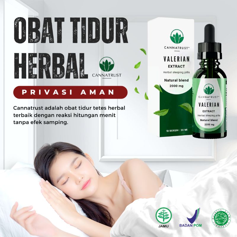 cannatrust Sleep Obat tidur tetes cair asli wanita/pria ORIGINAL 100% ampuh