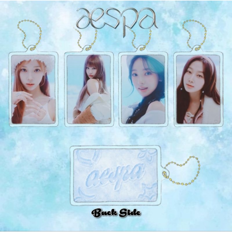 Aespa Season Greeting 2023 Acrylic Clear Keychain Gantungan Kunci Akrilik