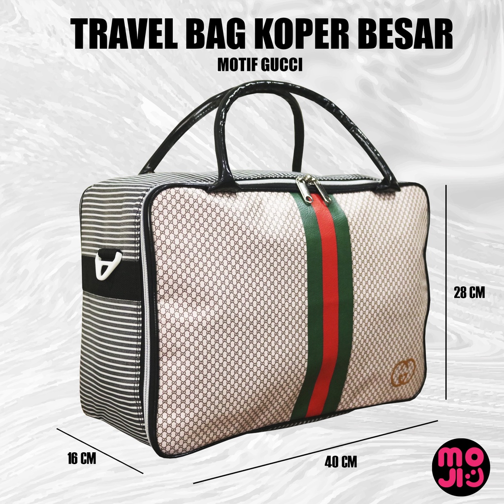 Tas mudik Tas travel bag pakaian motif dewasa tas selempang ukuran besar Moji 1