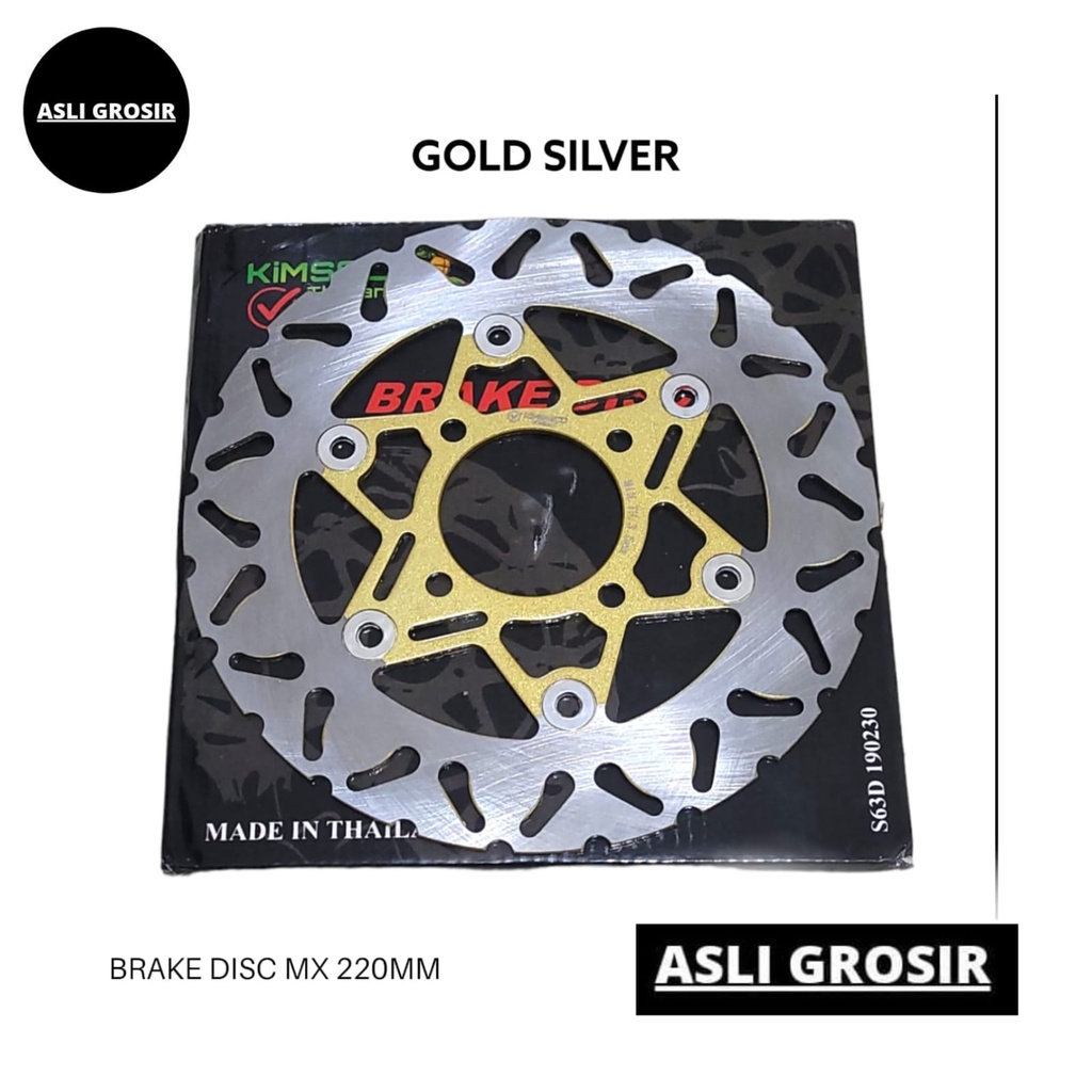 Piringan Rem Cakram Brake Disc MX 220Mm Black Grey Silver Gold