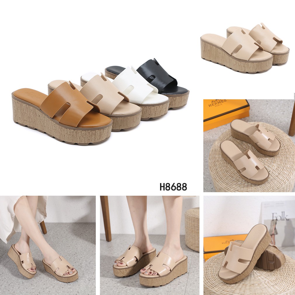 SANDAL Leather Slides H8688