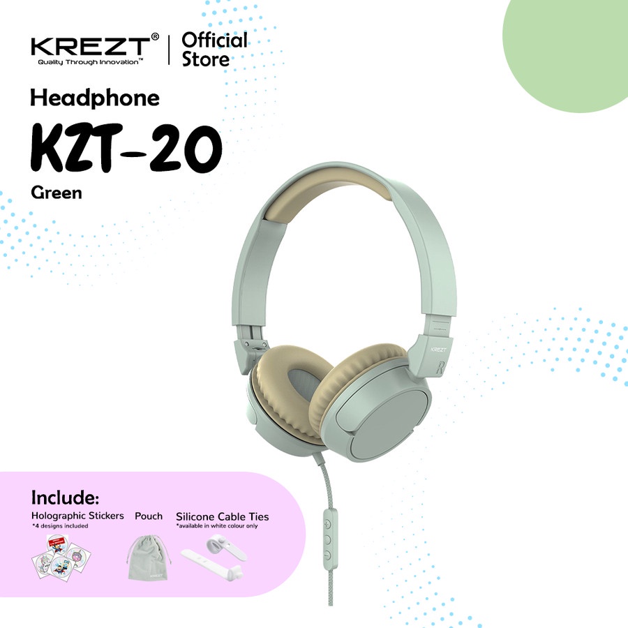 KIDS HEADPHONE KREZT KZT20 - HEADSET ANAK - HEADPHONE ANAK