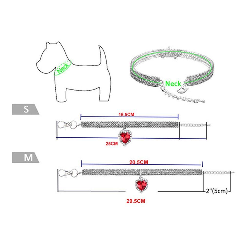 Solighter Anjing Kerah Berlian Imitasi Anjing Mewah Kucing Perhiasan Adjustable Kristal Berlian Liontin