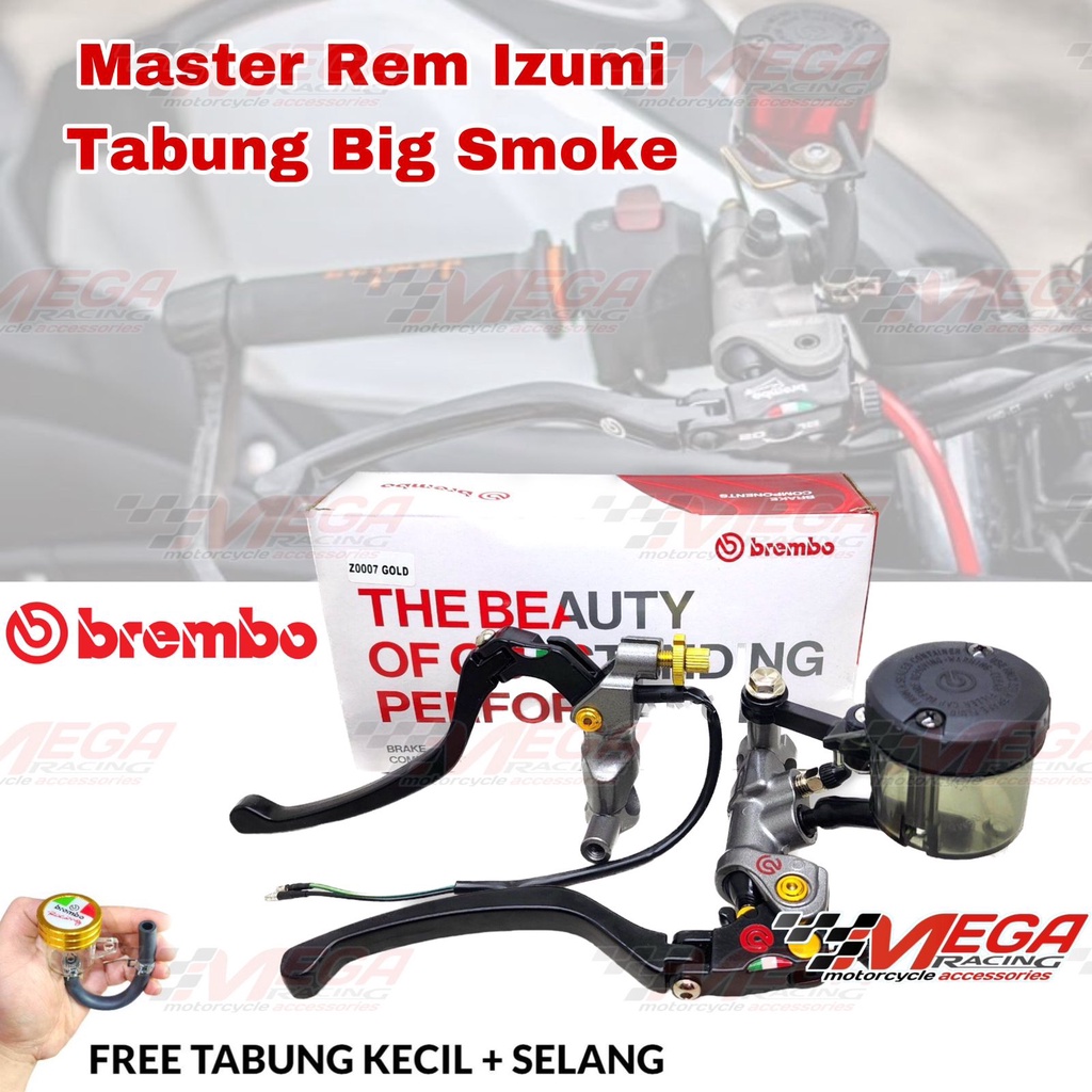 Master Rem Berembo Model Izumi 1 Set Paket Handle Kopling / Rem Universal Semua Motor Oval RCB E2