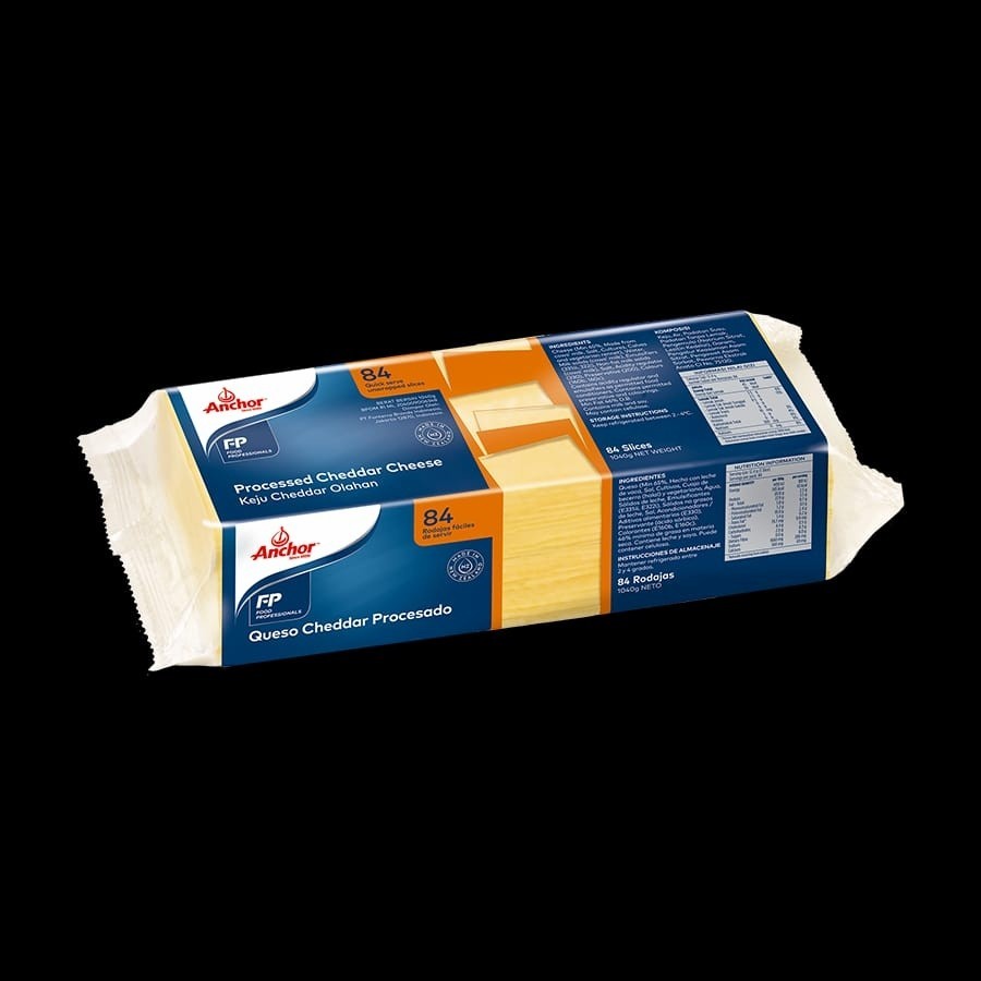 

Anchor Cheddar Slice Color - 84S / 1.04 KG