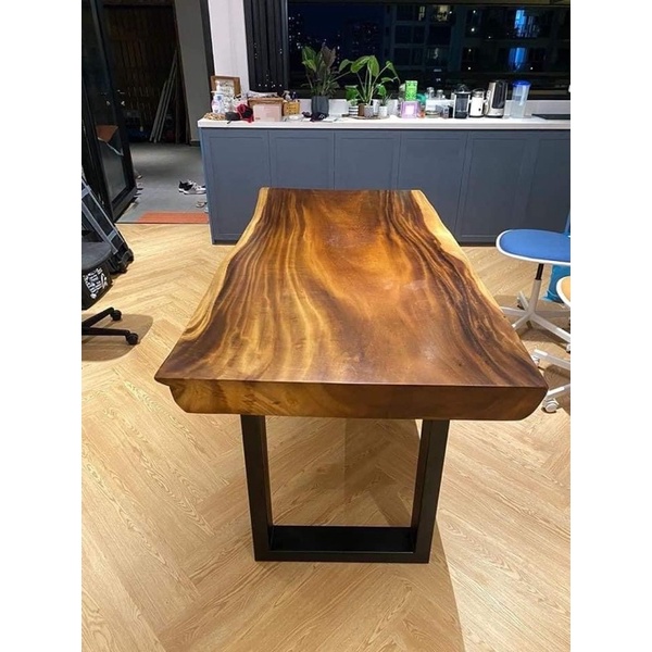 Meja makan/cafe/kerja kayu Trembesi