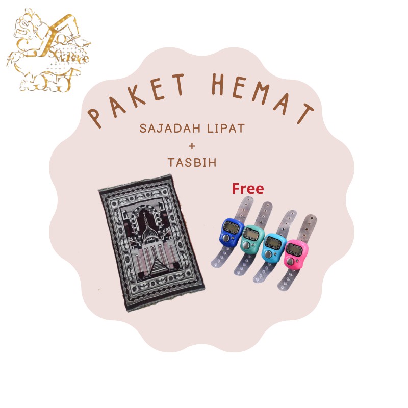 BUY SAJADAH LIPAT KAIN FREE TASBIH DIGITAL