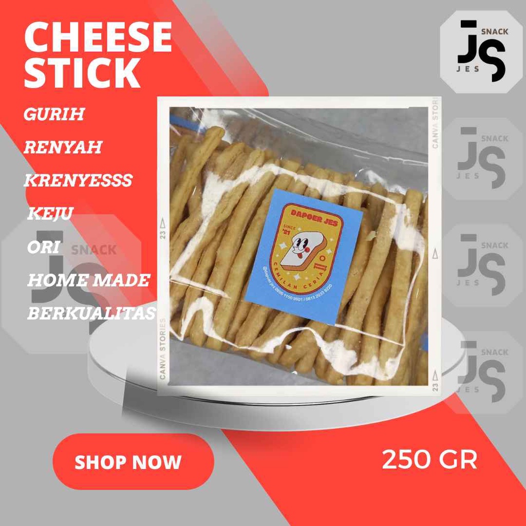 

Cheese Stick - Stik Keju - Keju - Stik Keju Snack 250gr