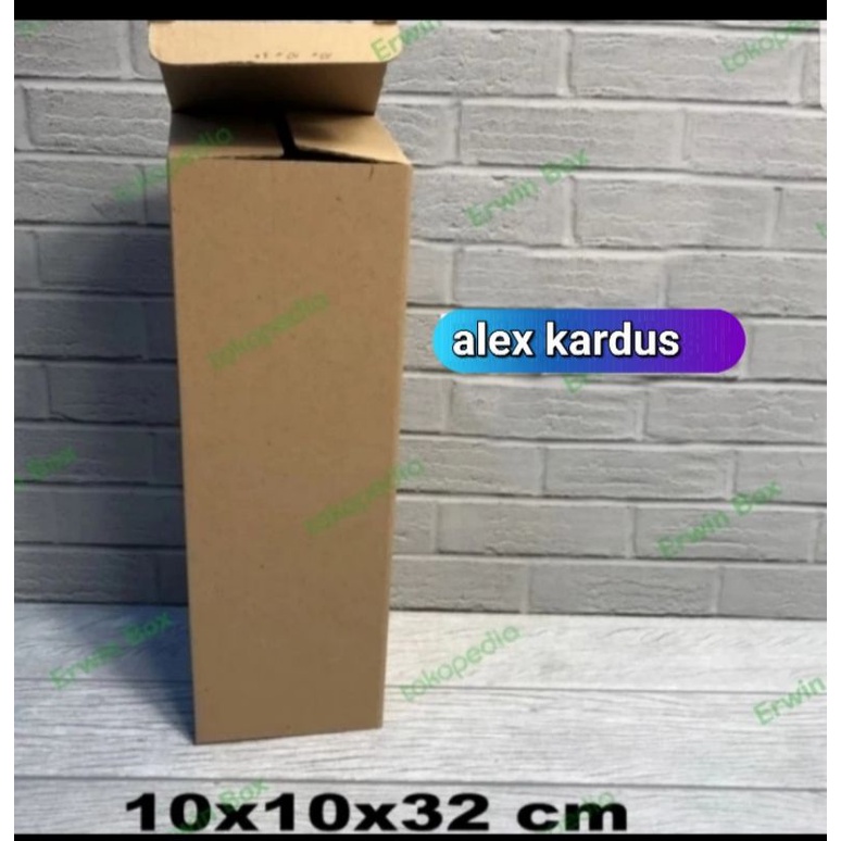 

Kardus Box uk 10x10x32 cm Kotak Karton Diecut Botol DB