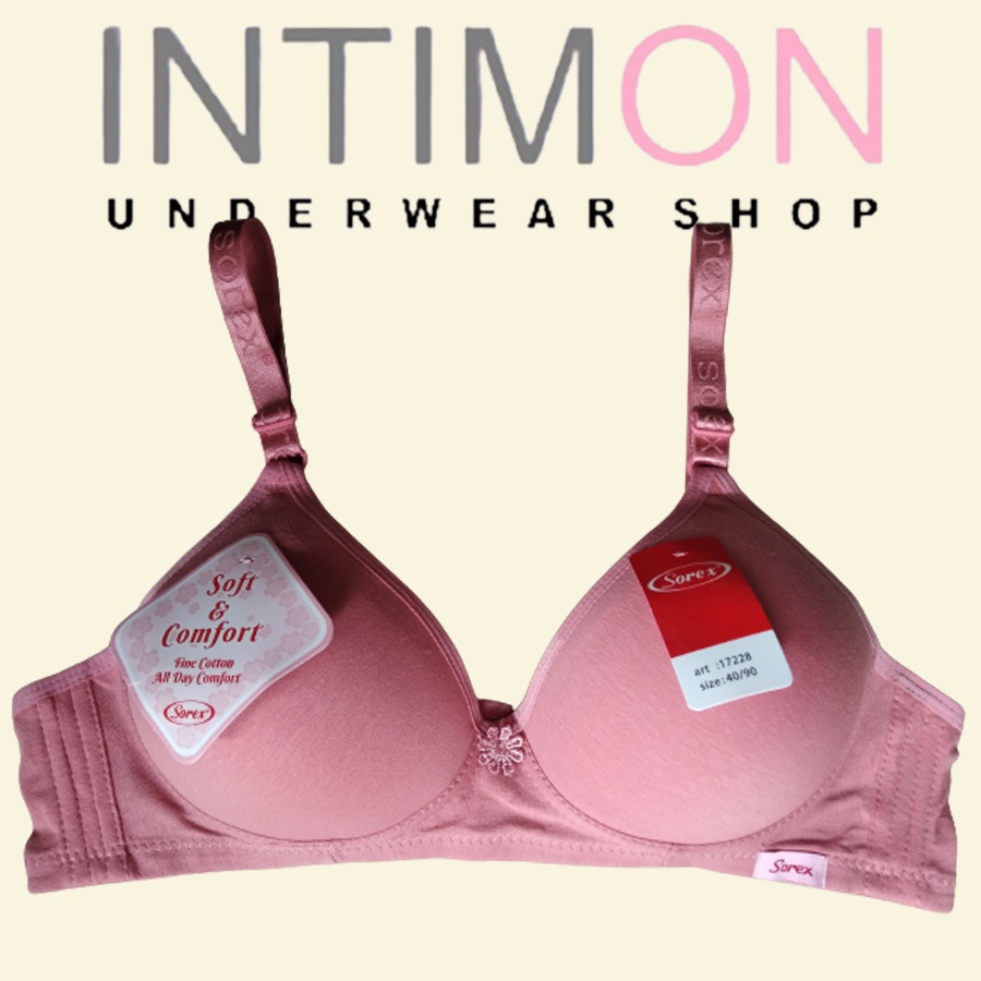 BH BRA SOREX 17228 BIG CUP SIZE TANPA KAWAT BUSA TIPIS UNDERWEAR PAKAIAN DALAM FASHION WANITA CEWEK