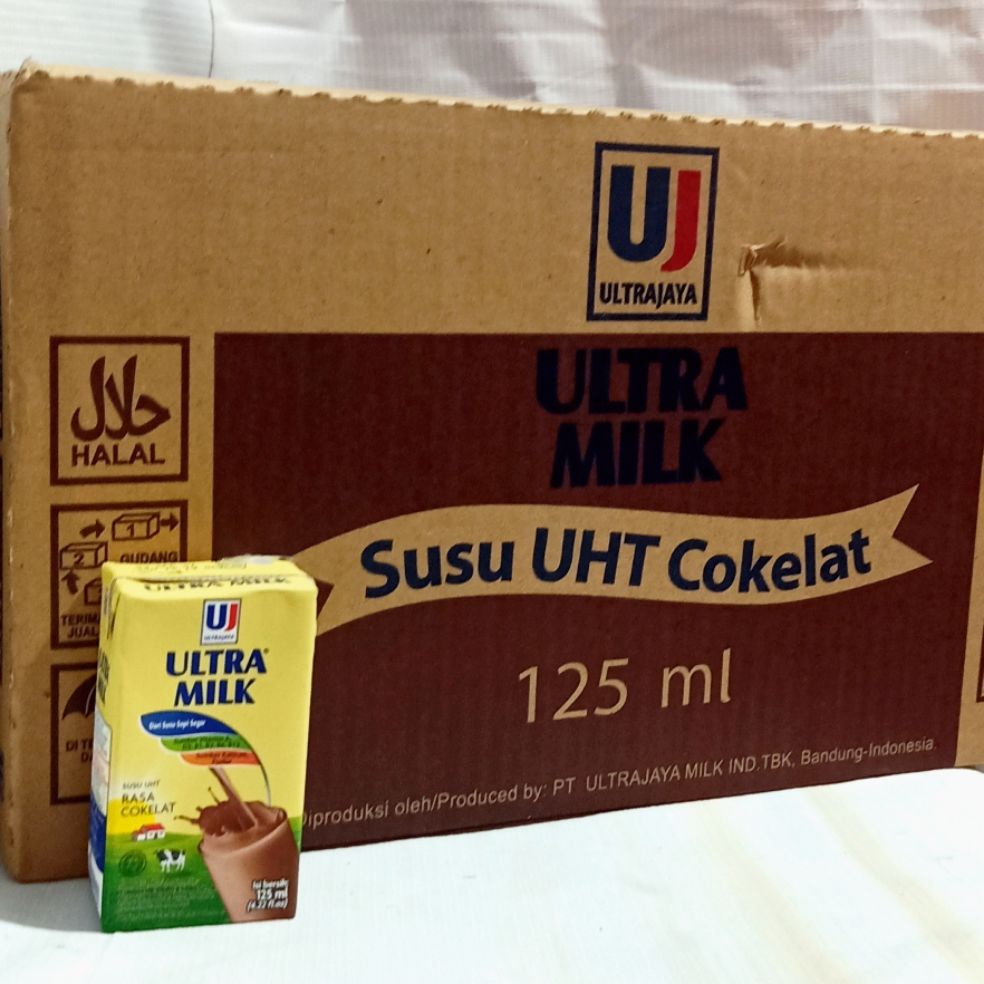 

SUSU ULTRA MILK UHT 125 ML / 1 KARTON @40 - Coklat