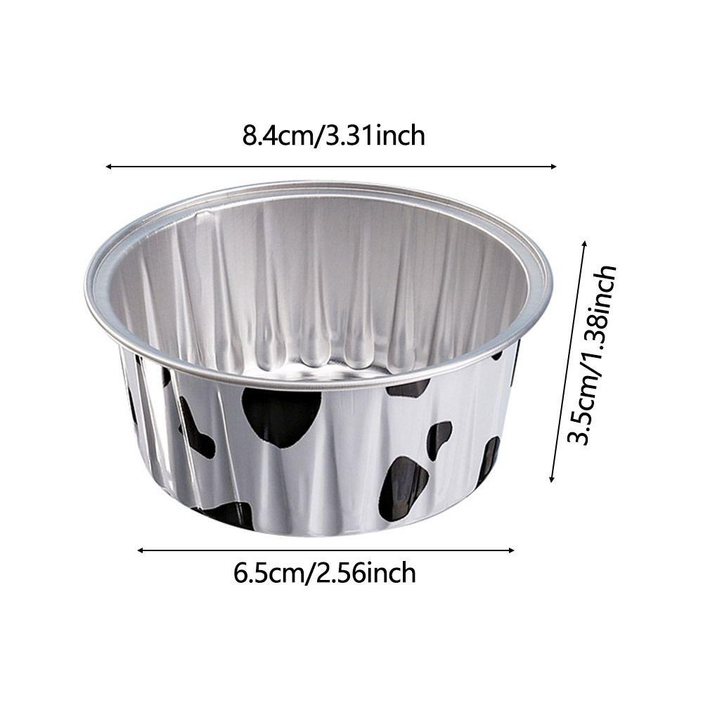 Suyo 10PCS Aluminium Foil Tin Cup Cake Alat Reusable Kecil Loyang Tinfoil Kotak