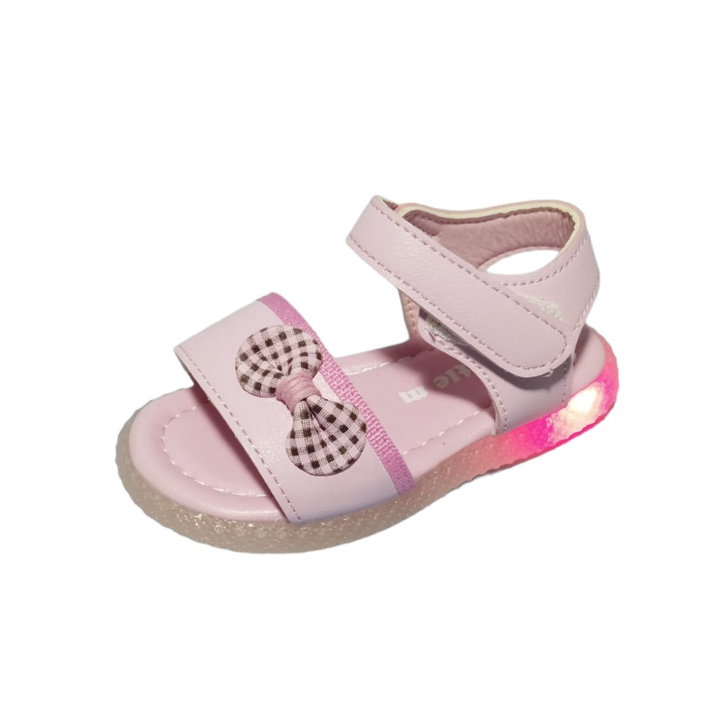 Sandal Led Little M Anak Perempuan Elsa 32  Fuchsia 22-25 Usia 1-2,5 tahun