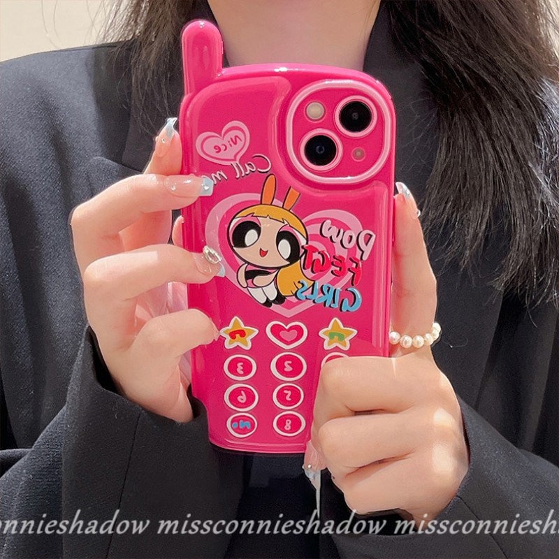 Soft Case Desain Kartun The Powerpuff Girls Heart Untuk iPhone 7 8 Plus 11 12 13 14 Pro MAX XR X XS MAX