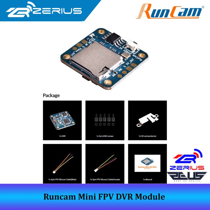 Runcam Mini FPV DVR Module Video FPV Camera Output