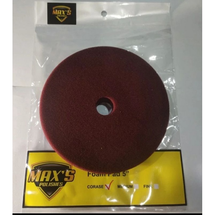 MAX'S Polishes Foam Pad 5 inch - Coarse