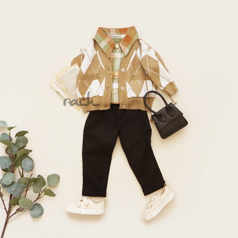 RACHIDKIDS / CARDIGAN ANAK / CARDIGAN RAJUT IMPORT /  WIND CROP CARDIGAN