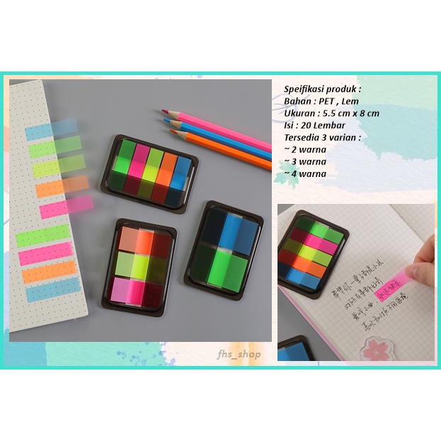 Sticky Notes Transparan Warna Marker Label Sticky Notes Aesthetic Sticky Notes Lucu Index Page