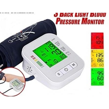 Tensimeter Digital JZIKI Pengukur Tekanan Darah Electronic with Voice - Color Backlight