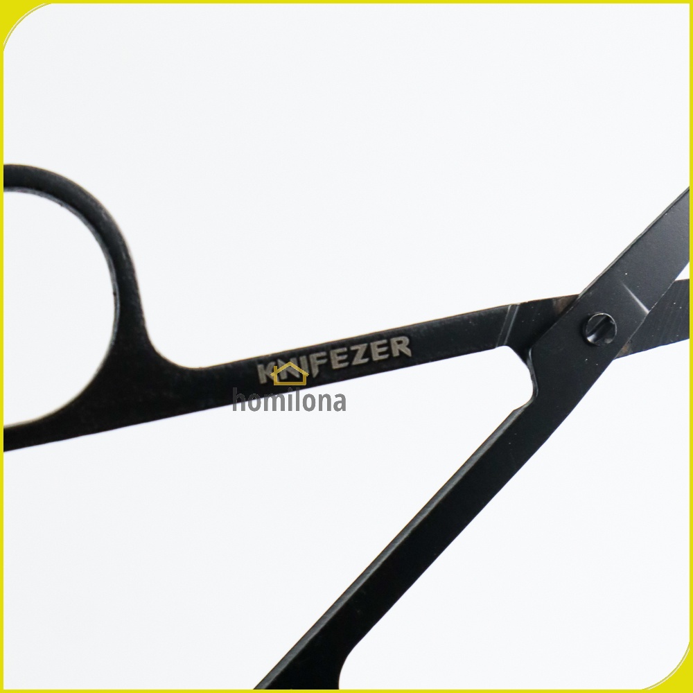 Gunting Cukur Bulu Hidung Nose Hair Scissor Stainless Steel KNIFEZER FS124 Black