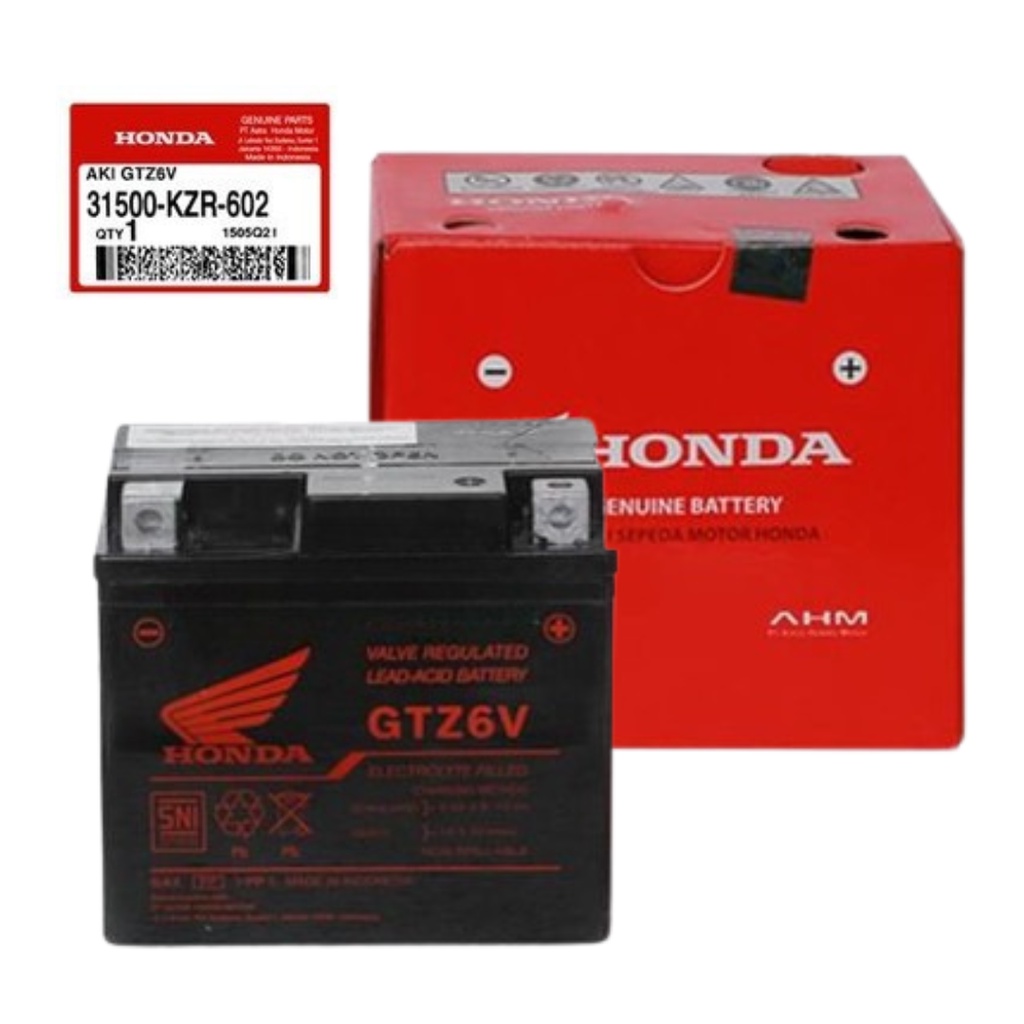 Aki Motor Honda GTZ6V Aki Kering Beat, Scoopy, Genio, ADV, PCX, Vario