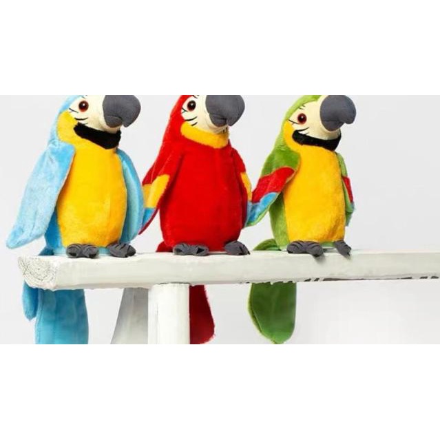 Talking Bird Burung Beo Berbicara Mainan Burung Bisa Bicara - Merah