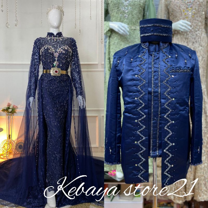 CAUPLE TERLARIS KEBAYA AKAD MODREN/KEBAYA BEREKOR LANSUNG |BAJU PENGANTIN MEWAH|KEBAYA DRESS COUPLE|GAUN DRESS MUSLIMAH