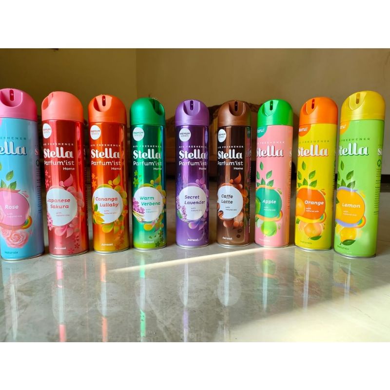 STELLA AEROSOL 400ML SPRAY STELLA AIR REFRESHNER PENGHARUM RUANGAN SEMPROT