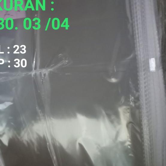 

PLASTIK OPP 23X30. 03 & 04 ( PER 500 LEMBAR ) - 23x30.03