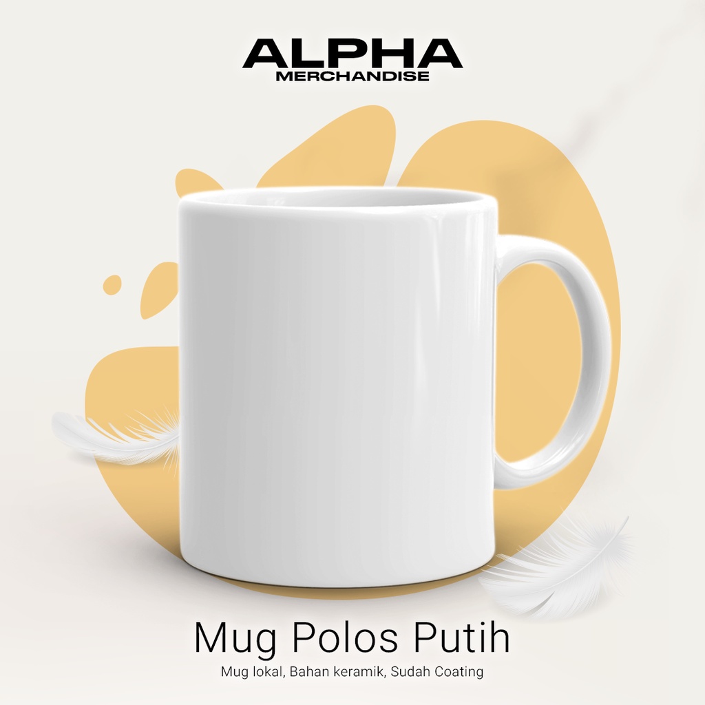 Mug polos coating lokal murah merk dp Minimal order 36pcs