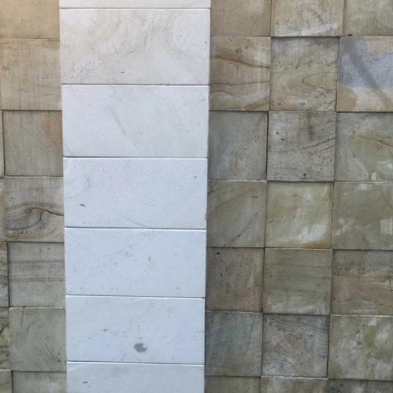 Batu alam palimanan putih - 10x20cm