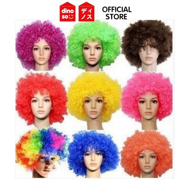 Wig rambut kribo pria / wanita wig pesta wig Halloween