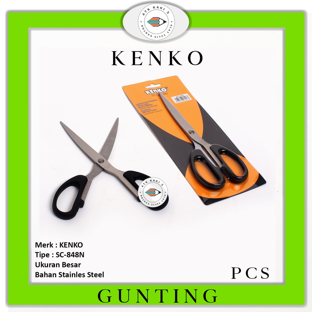 

KENKO - Gunting Besar SC 848 Scissors - Pcs
