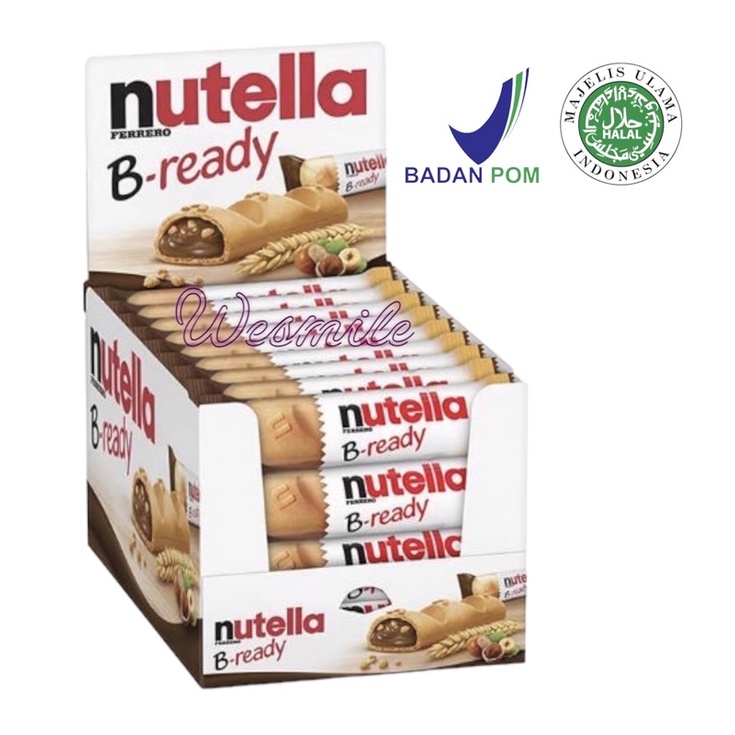 Nutella B-ready 1 Box isi 36 PCS ed Desember 2023