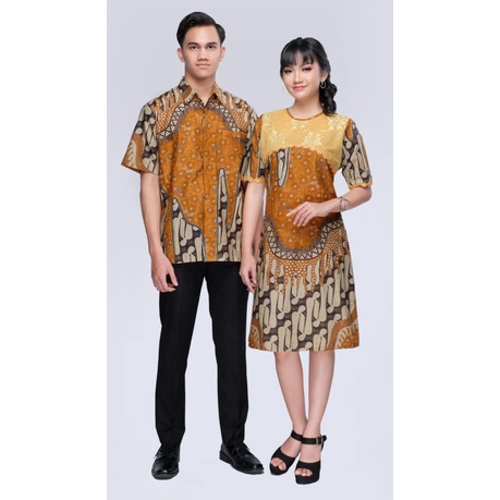 BATIK COUPLE SARIMBIT KELUARGA FAMILY TERBARU BROKAT SHERINA GOLD KUNING MODERN KEKINIAN KONDANGAN DRESS KEMEJA PRIA WANITA ANAK TUNIK JUMBO XXXL BIG SIZE