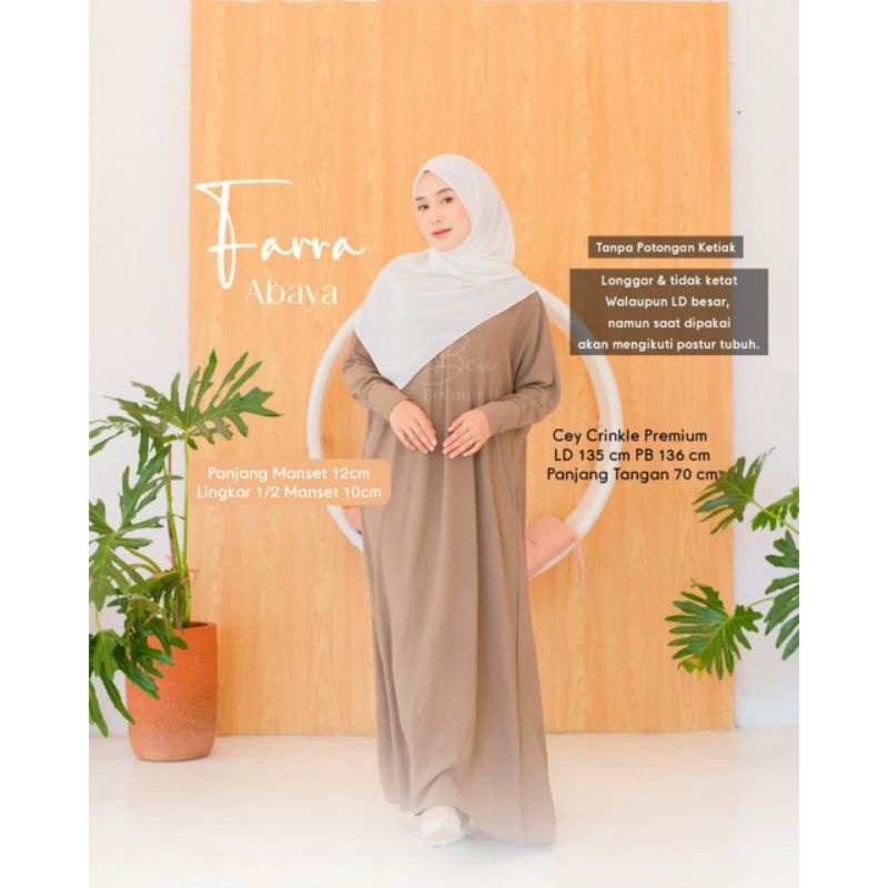 FARRA ABAYA // DRES SYAR'I // BAJU GAMIS // BAJU GAMIS JUMBO