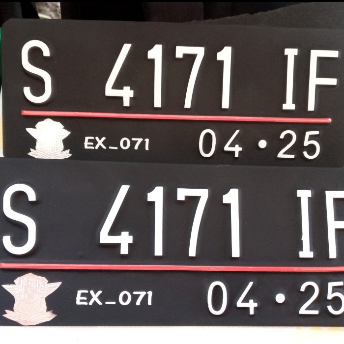 Dudukan plat motor variasi baut tanam fosfor free dikasih nama