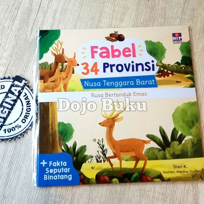 

Fabel 34 Provinsi: Nusa Tenggara Barat - Rusa Bertanduk Emas by Dian K - Original
