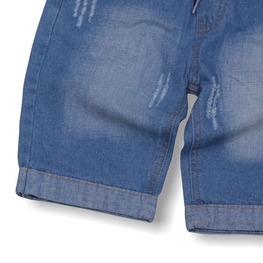 Setelan Kaos Distro Anak Celana Jeans Pendek Usia 3-12 Tahun By H22Story